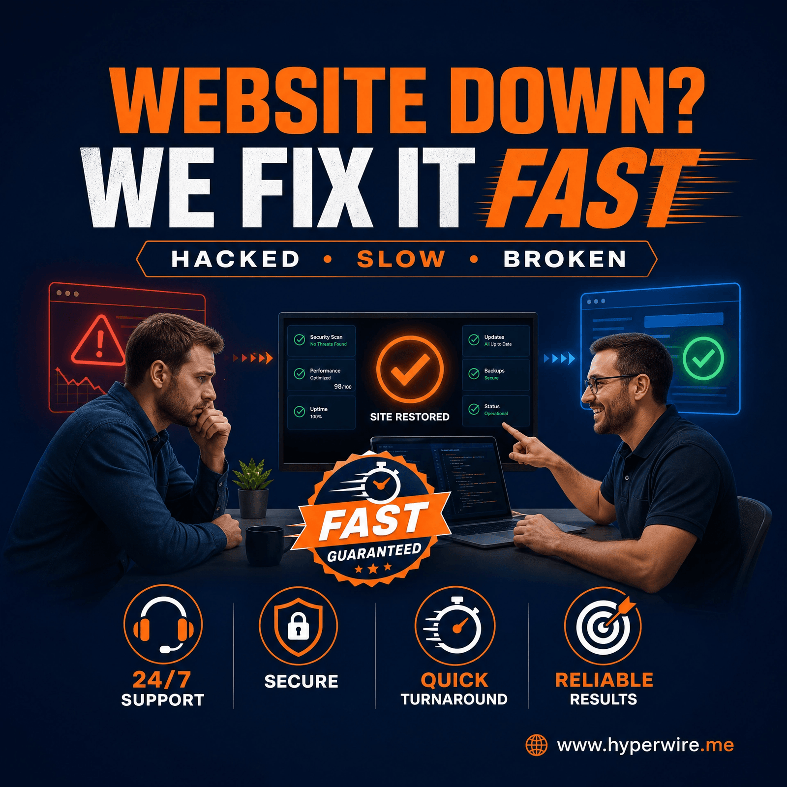 web maintenance safe margin